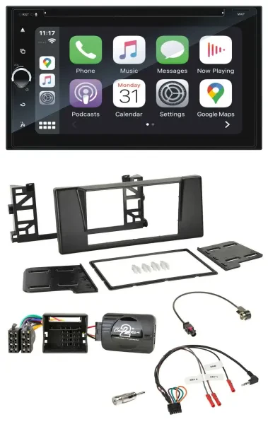 Blaupunkt USB DAB Bluetooth 2DIN TMC Lenkrad Navigation für BMW 5er E39 01-03 Qu