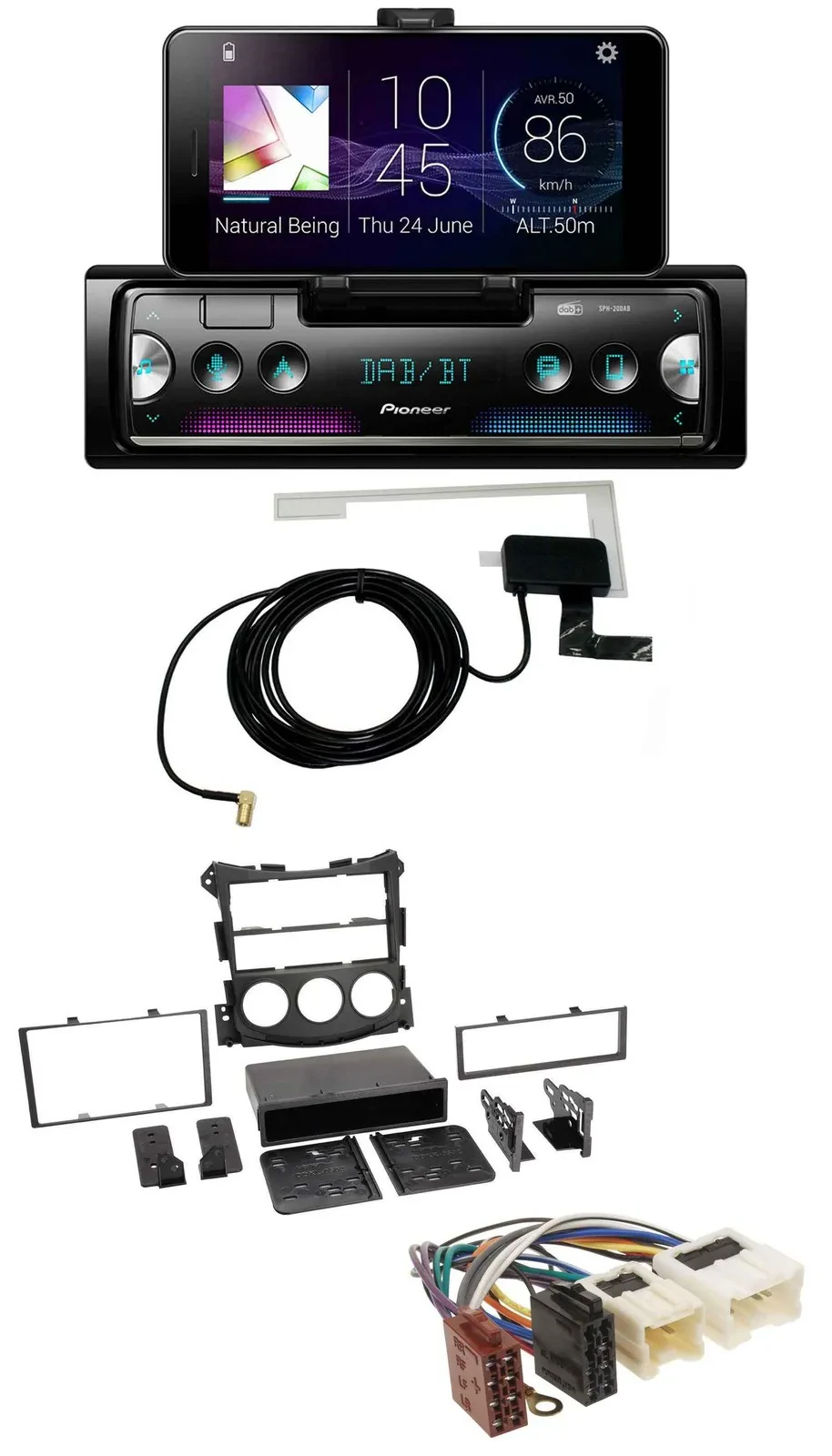 Pioneer DAB Bluetooth MP3 USB Autoradio für Nissan 370Z (ab 2009)