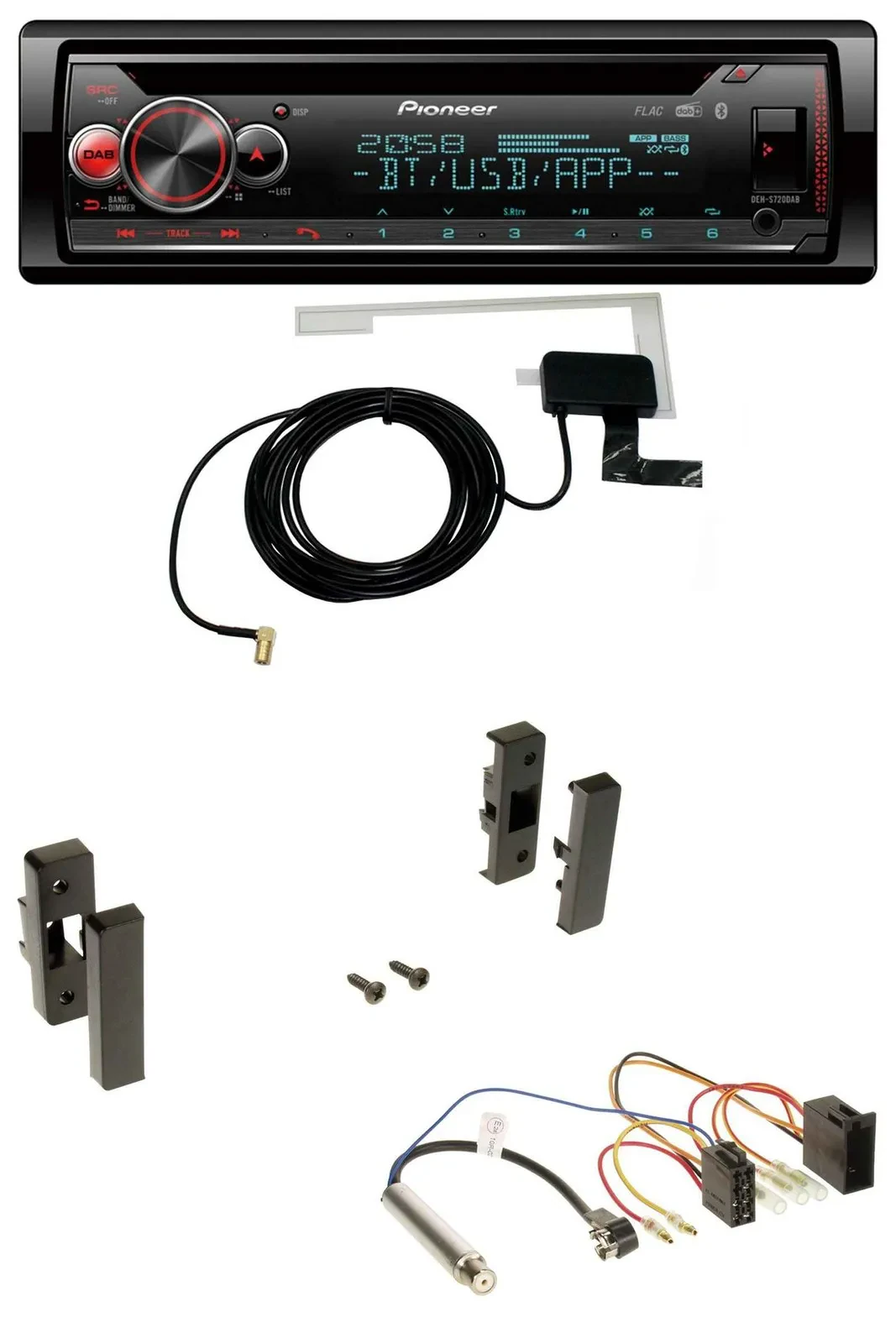 Автомагнитола Pioneer DAB, CD, MP3, USB, Bluetooth для Audi A3 (8L, 1996-2000)