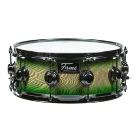 Fame Fortress Snare 14"x5,5" Green Burst - Snare Drum