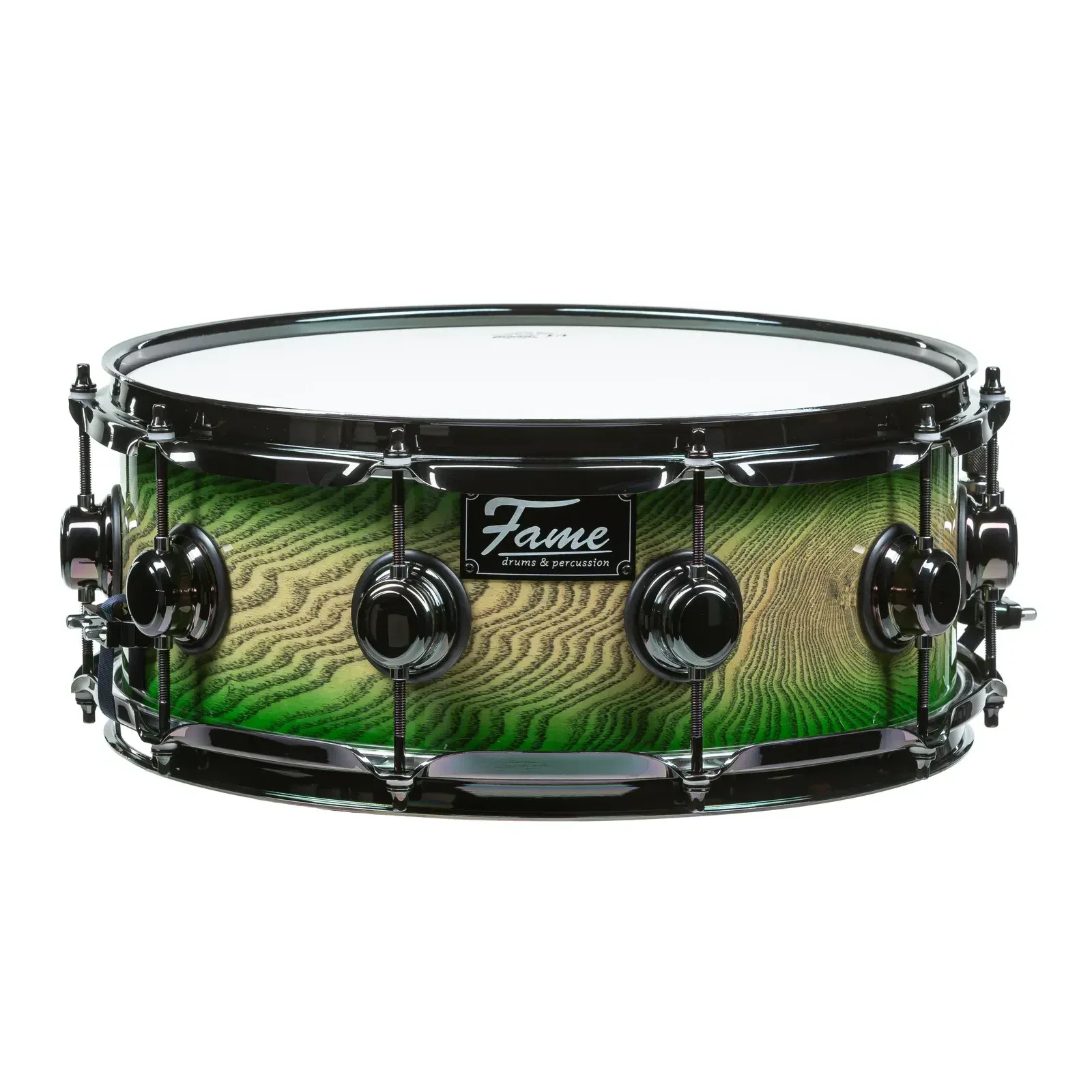 Малый барабан Fame Audio Fortress Ash Birch 14x5.5 Green Burst