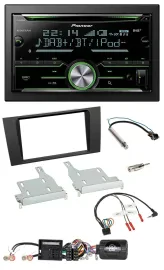 Pioneer Bluetooth Lenkrad DAB 2DIN USB CD Autoradio für Audi A4 2000-2001