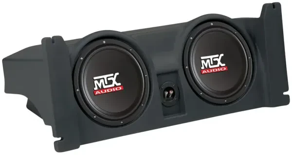 MTX JWTJ97C20-TN Dual 10" Loaded Subwoofer Enclosure for 1997-2006 Jeep Wrangler