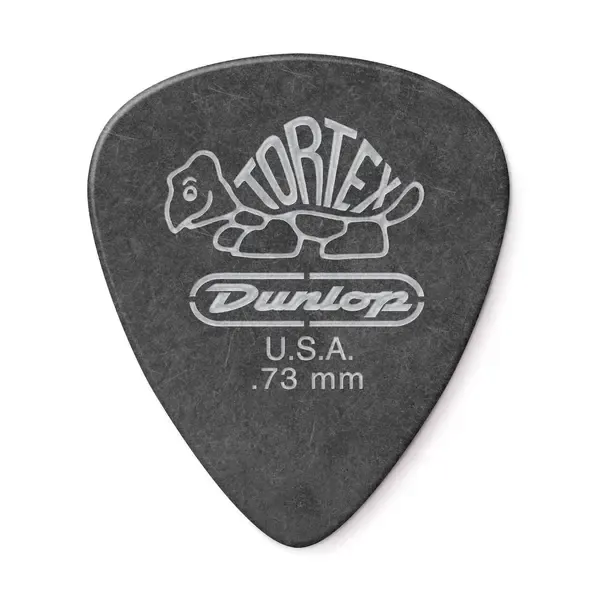 Набор медиаторов Dunlop 488R.73 Tortex Pitch Black Standard, 72 шт