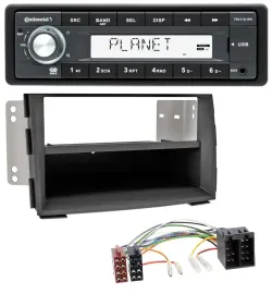 Continental USB MP3 AUX 1DIN Autoradio für Kia Venga (YN, ab 2009)