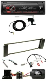 Автомагнитола Pioneer 1DIN USB DAB MP3 для Audi A3/A6 (2000–2004) с поддержкой управления с руля