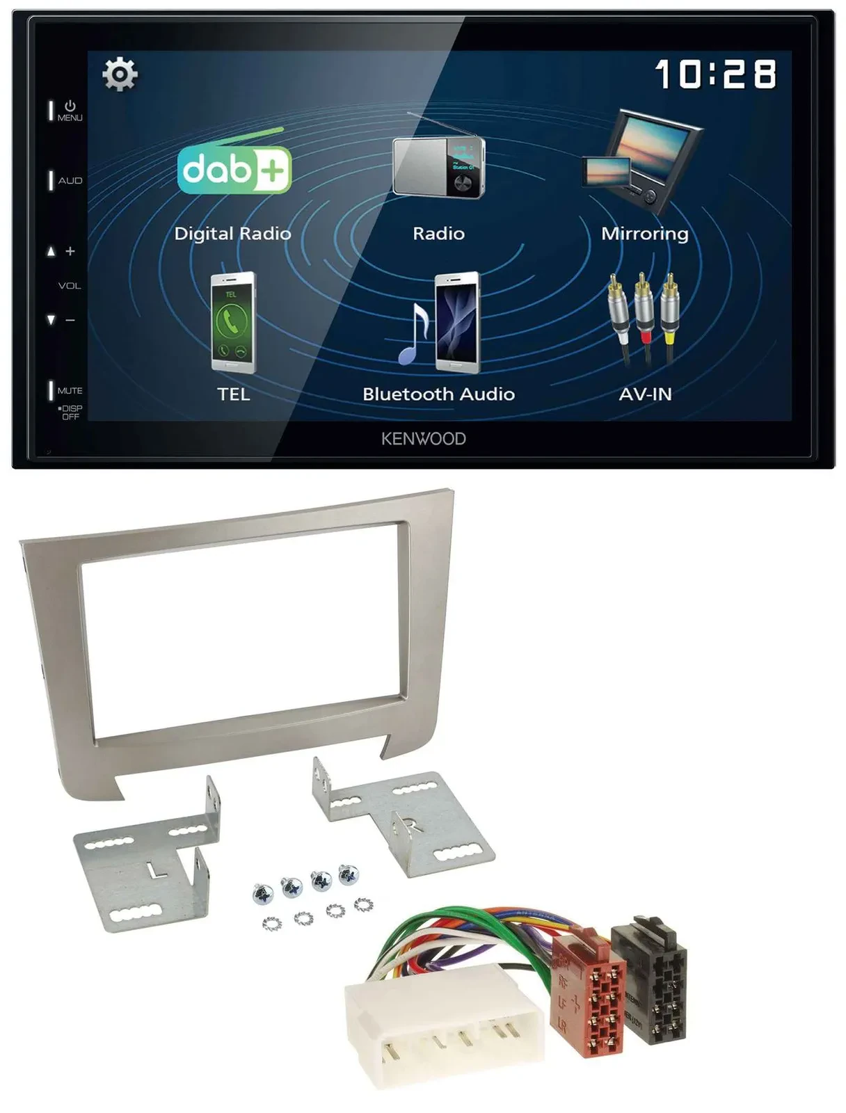 Автомагнитола для SsangYong Rexton (с 2013) Kenwood 2DIN, Bluetooth, MP3, USB, DAB