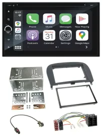 Blaupunkt 2DIN Bluetooth DAB USB DVD MP3 Autoradio für Mercedes SL-Klasse 2001-2