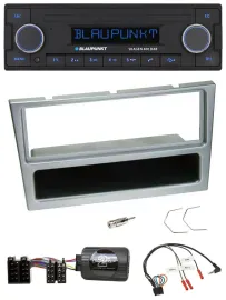 Автомагнитола для Opel Corsa C (2000–2004) Blaupunkt DAB USB Bluetooth серебристая