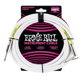 Инструментальный кабель Ernie Ball 6047 6м Classic White