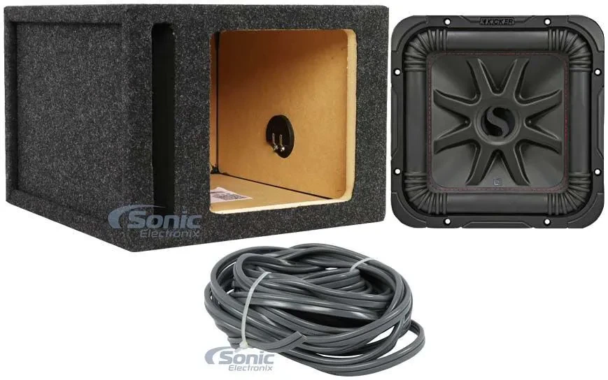 Kicker 45L7R102 10" 1000W L7R Car Subwoofer Solo-Baric Sub + Enclosure Sub Box