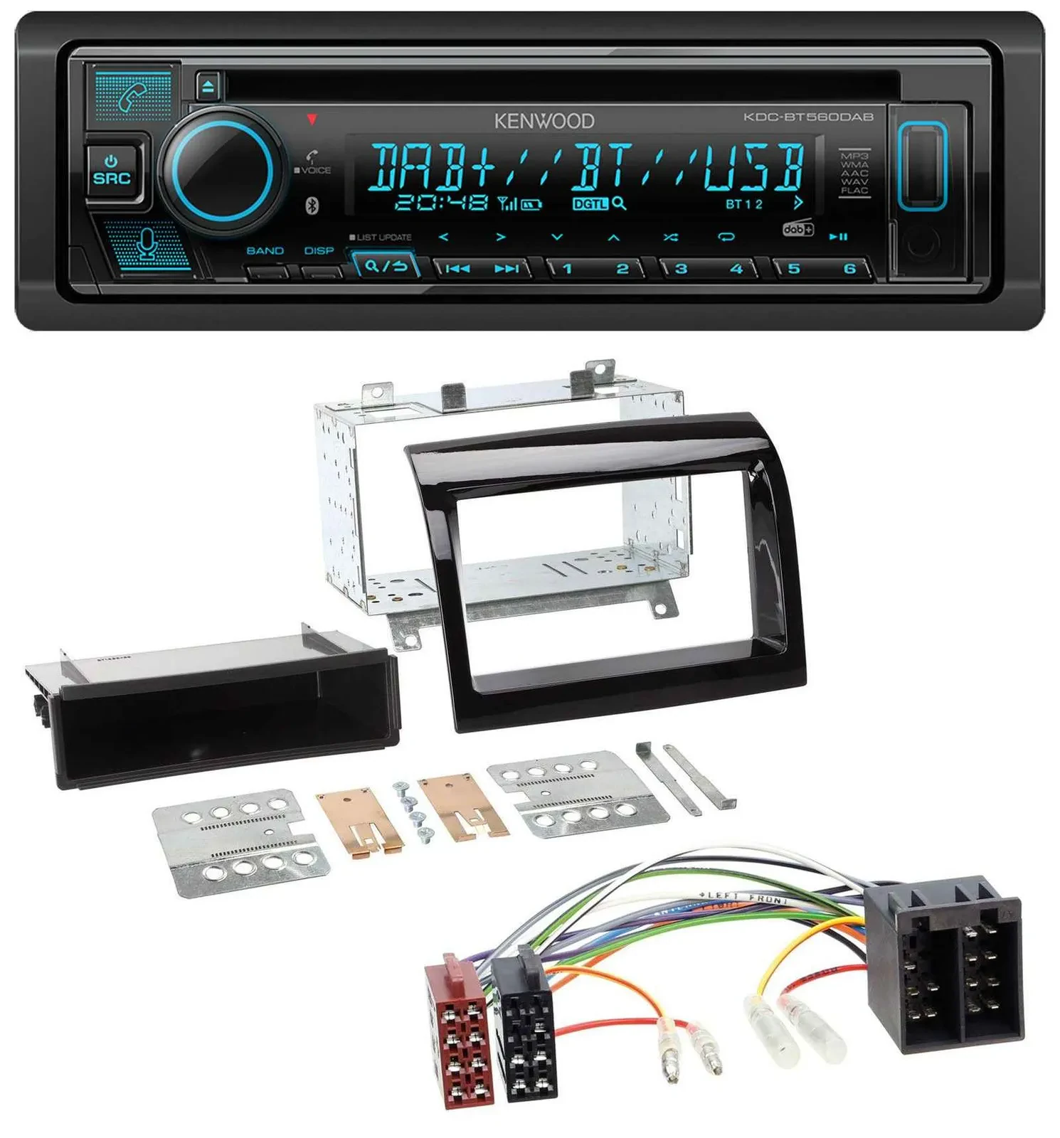 Kenwood Bluetooth DAB CD MP3 USB Autoradio für Peugeot Boxer Citroen Jumper Fiat