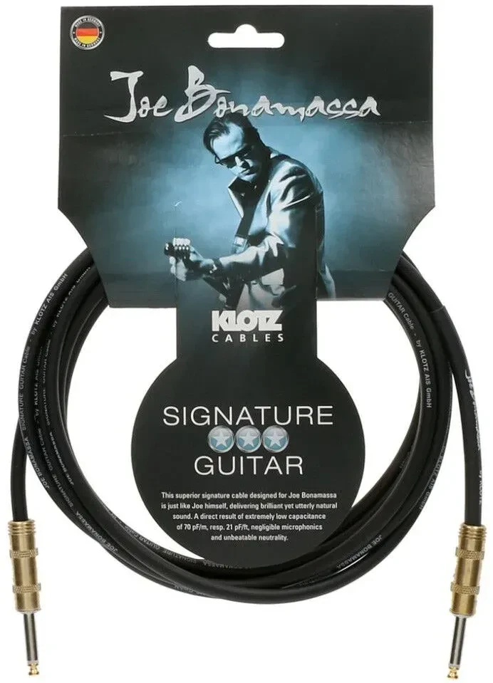 Инструментальный кабель Klotz JBNPP060 Joe Bonamassa Signature Black 6 м