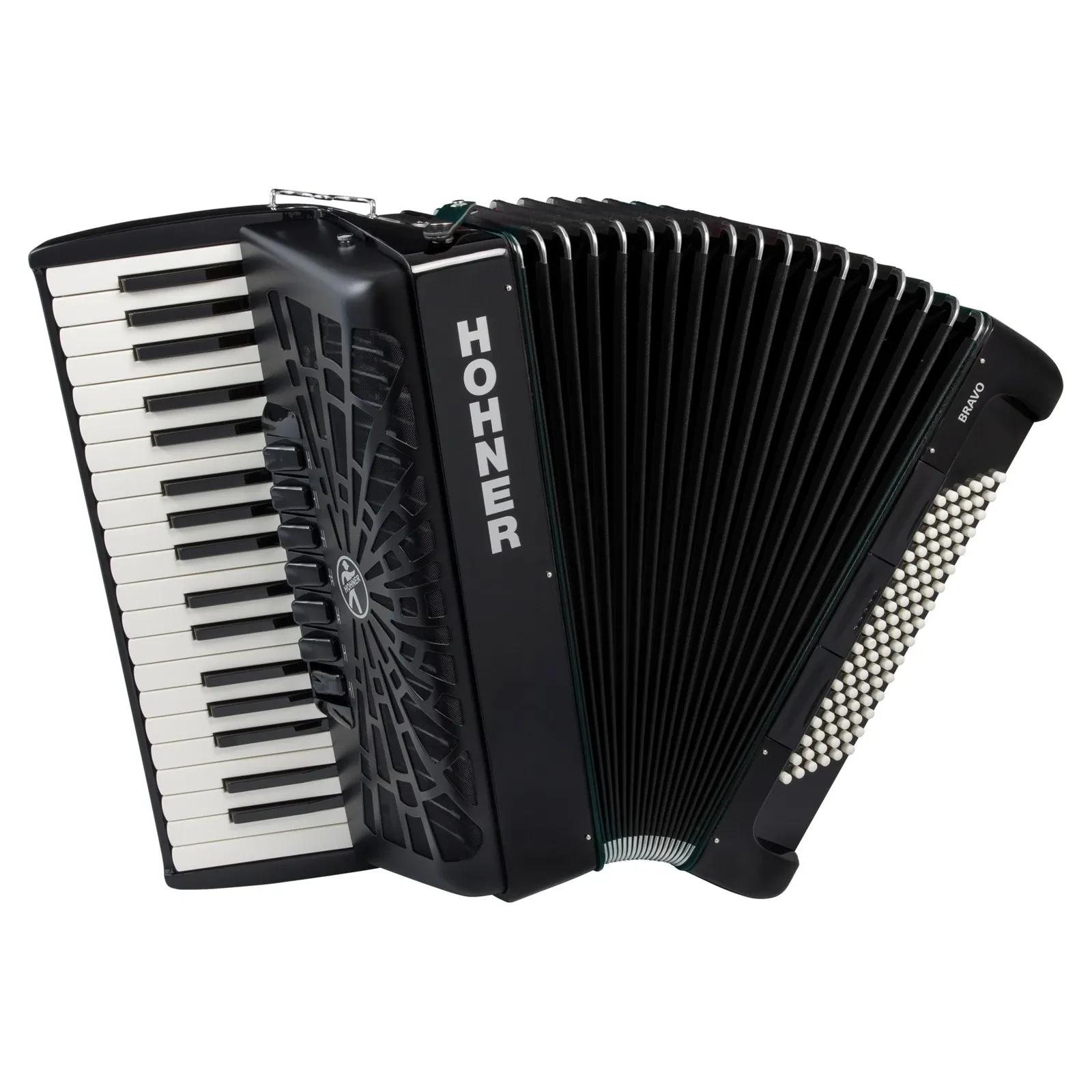 Hohner Bravo III 96 black Silent key - akustisches Akkordeon