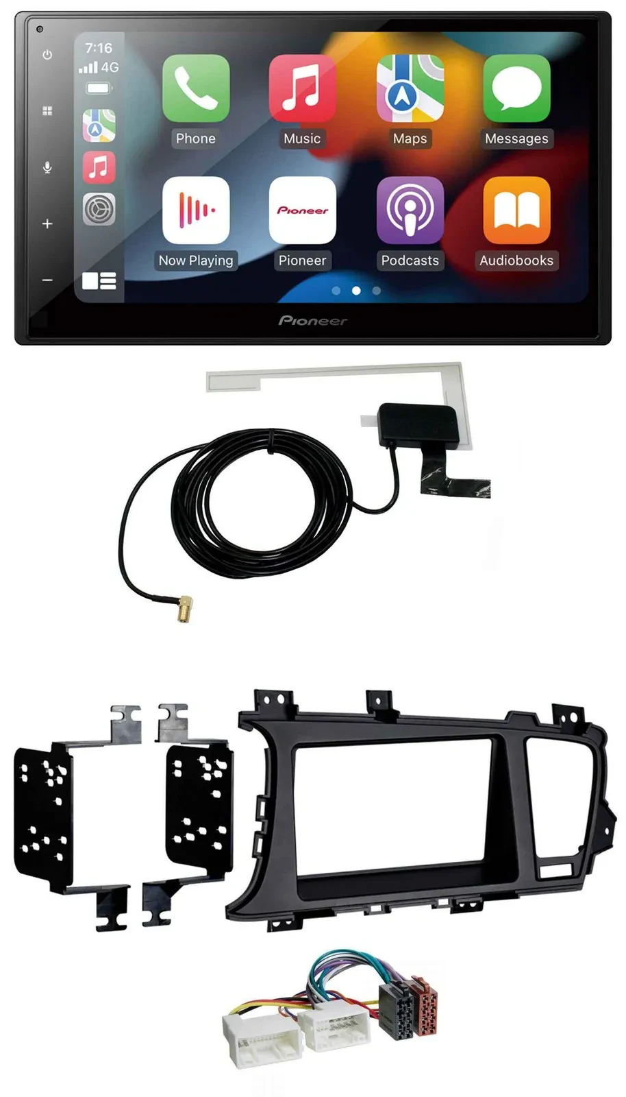 Автомагнитола для Kia Optima (с 2012) Pioneer 2 DIN Bluetooth DAB USB MP3