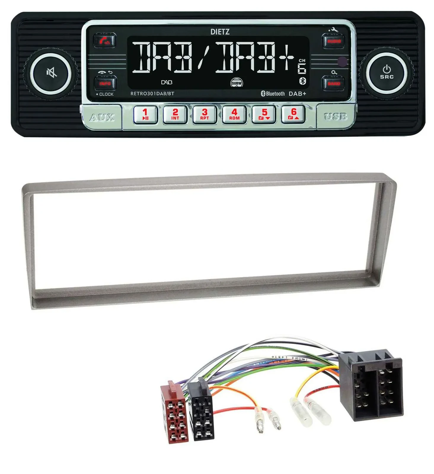 Dietz USB DAB MP3 Bluetooth Autoradio für Alfa Romeo 156 (2003-2005)