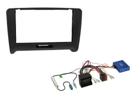 Radioeinbauset CAN-Bus Doppel DIN Autoradio für Audi TT 8J 2006-2014 schwarz