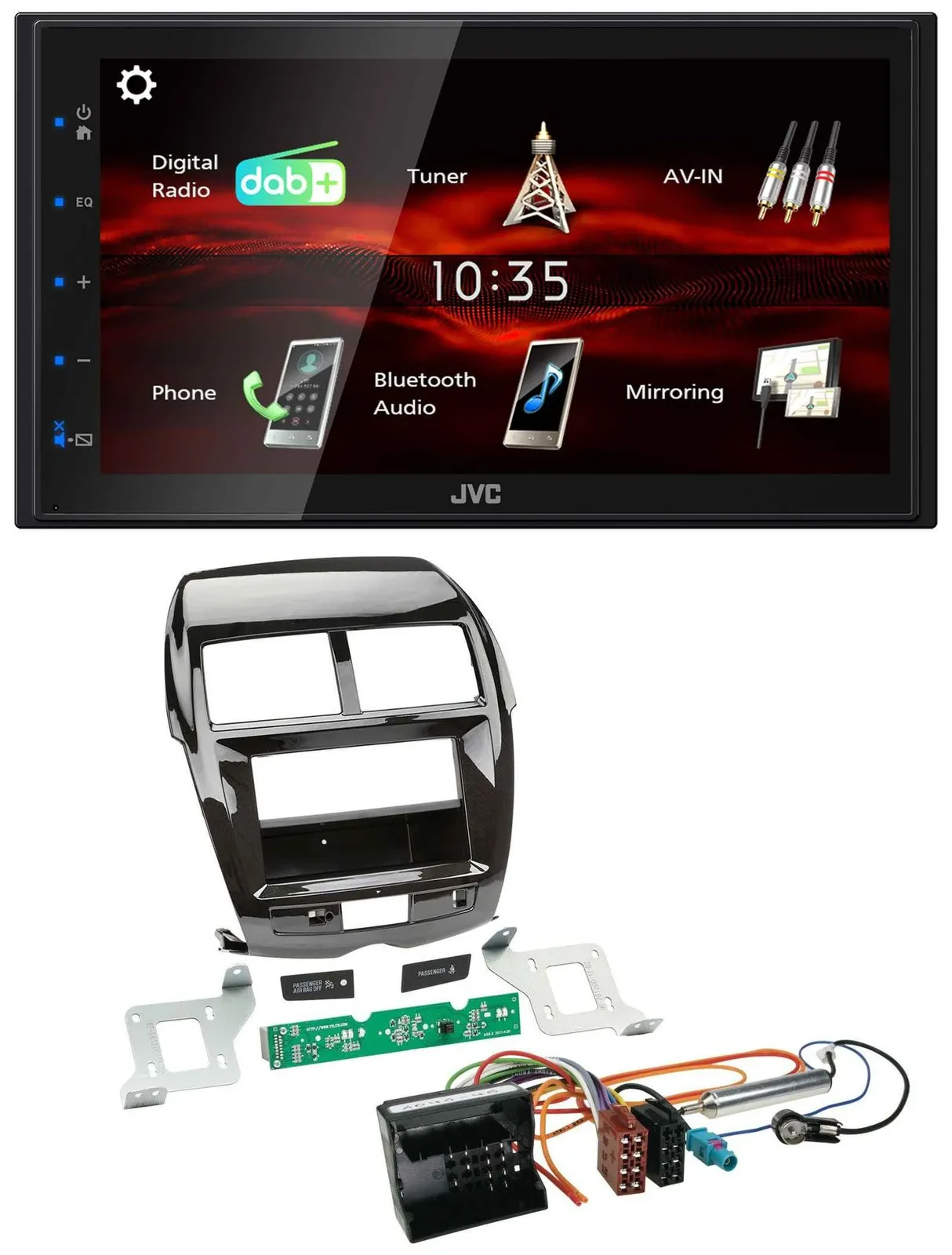 JVC USB Bluetooth MP3 DAB 2DIN Autoradio für Citroen C4 Mitsubishi ASX Peugeot 4