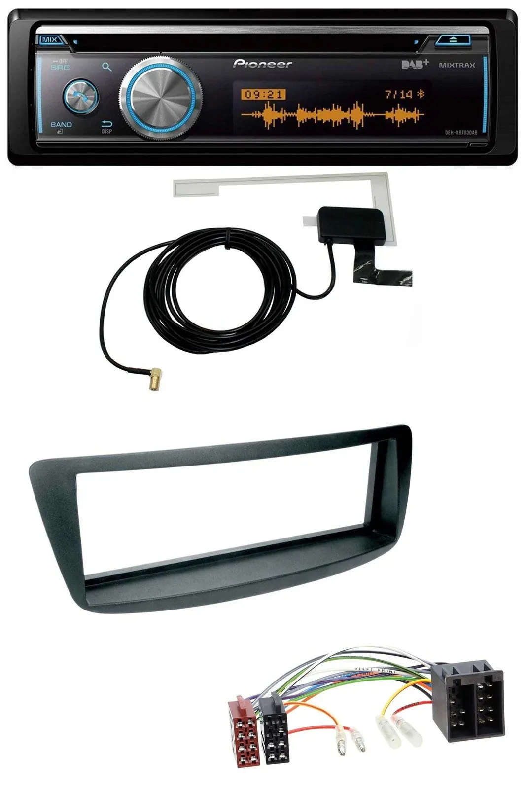 Pioneer Bluetooth DAB MP3 USB CD Autoradio für Citroen C1 Peugeot 107 (05-14)