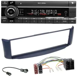 Kienzle Bluetooth MP3 USB DAB Autoradio für Smart ForTwo 450 blau ohne Metallsch