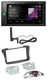 Pioneer MP3 DAB AUX 2DIN Bluetooth Autoradio für Hyundai i40 ab 2011 VF schwarz