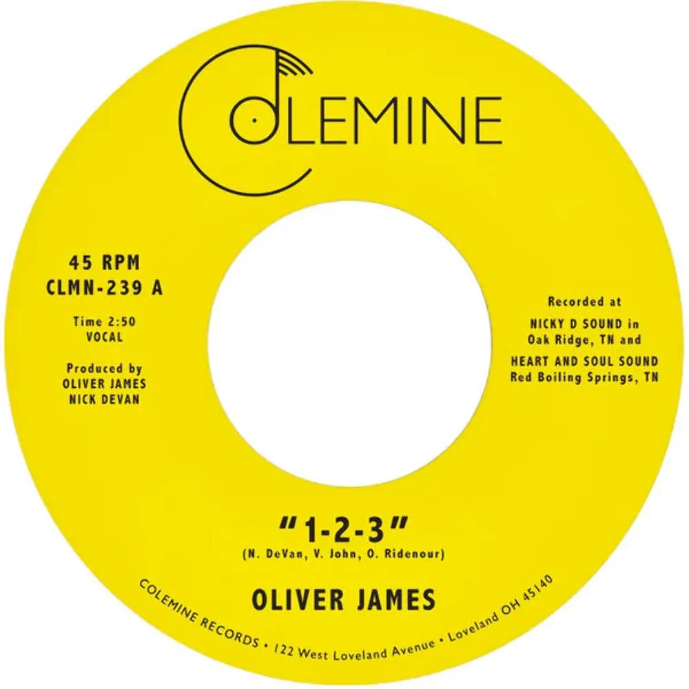 Виниловая пластинка Oliver James – 1-2-3 / Nothing Is Forever (Релиз 2026)