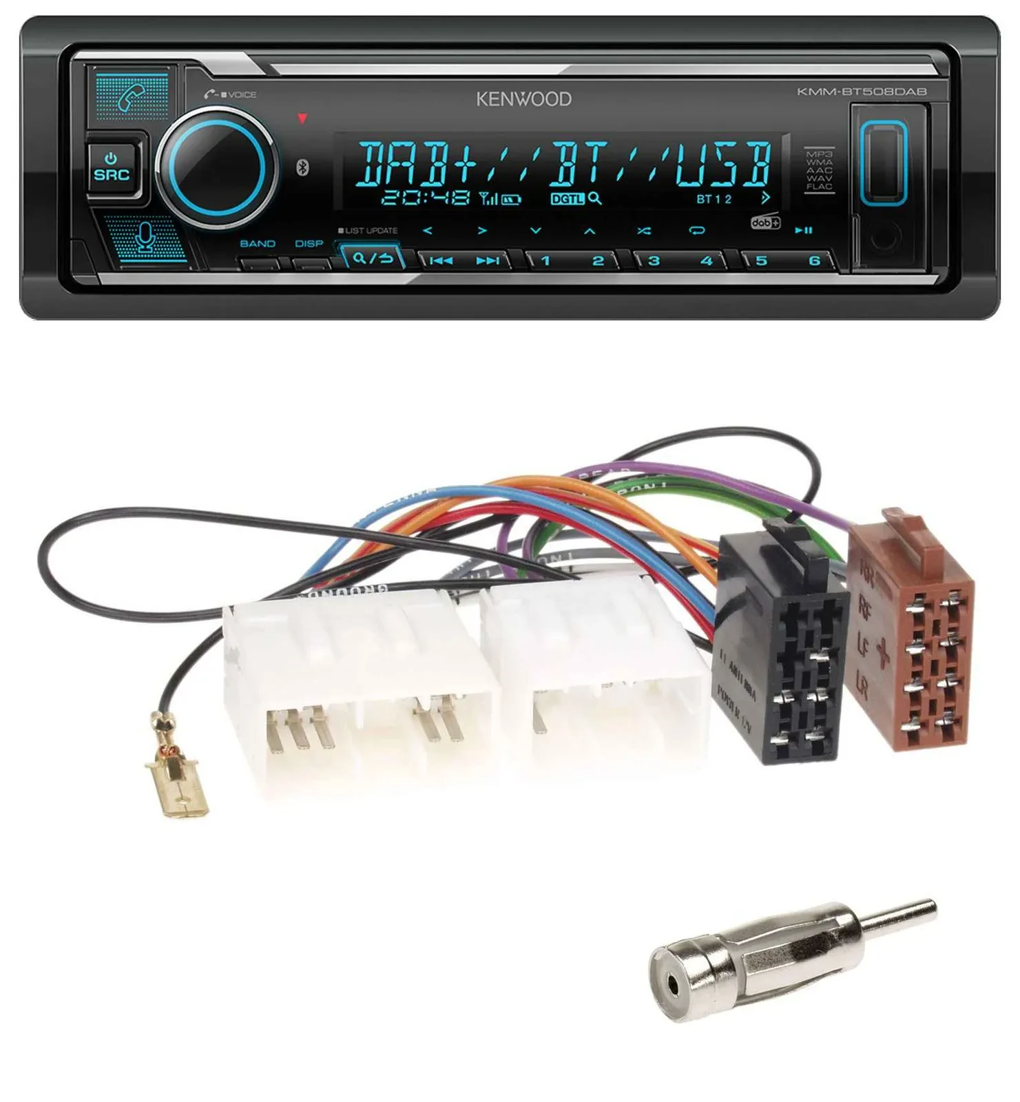 Kenwood Bluetooth MP3 DAB USB Autoradio für Mazda MX-5 (1989-2000)
