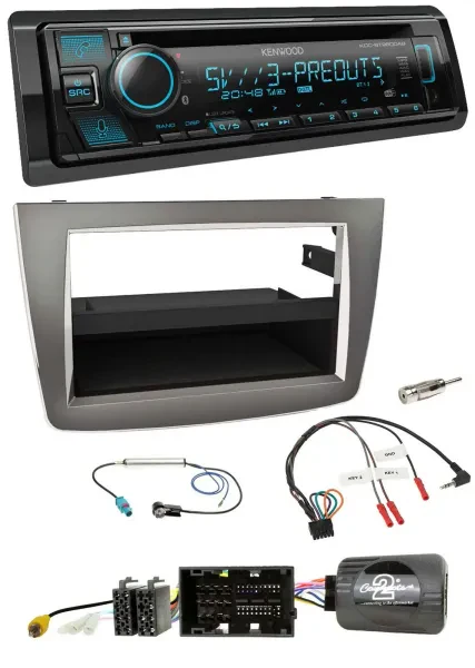 Kenwood Bluetooth USB CD Lenkrad DAB Autoradio für Alfa Mito 2014-2018 955 silbe
