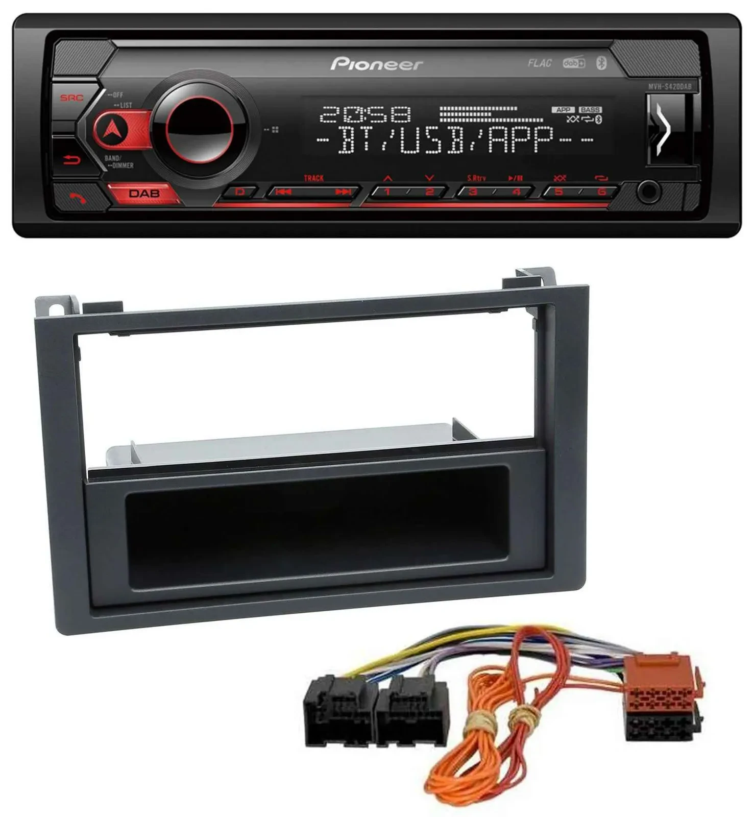 Pioneer MP3 USB DAB Bluetooth Autoradio für Saab 9.3 (ab 2006)