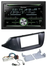 Pioneer Bluetooth MP3 DAB 2DIN USB CD Autoradio für Kia Ceed (ab 12) schwarz