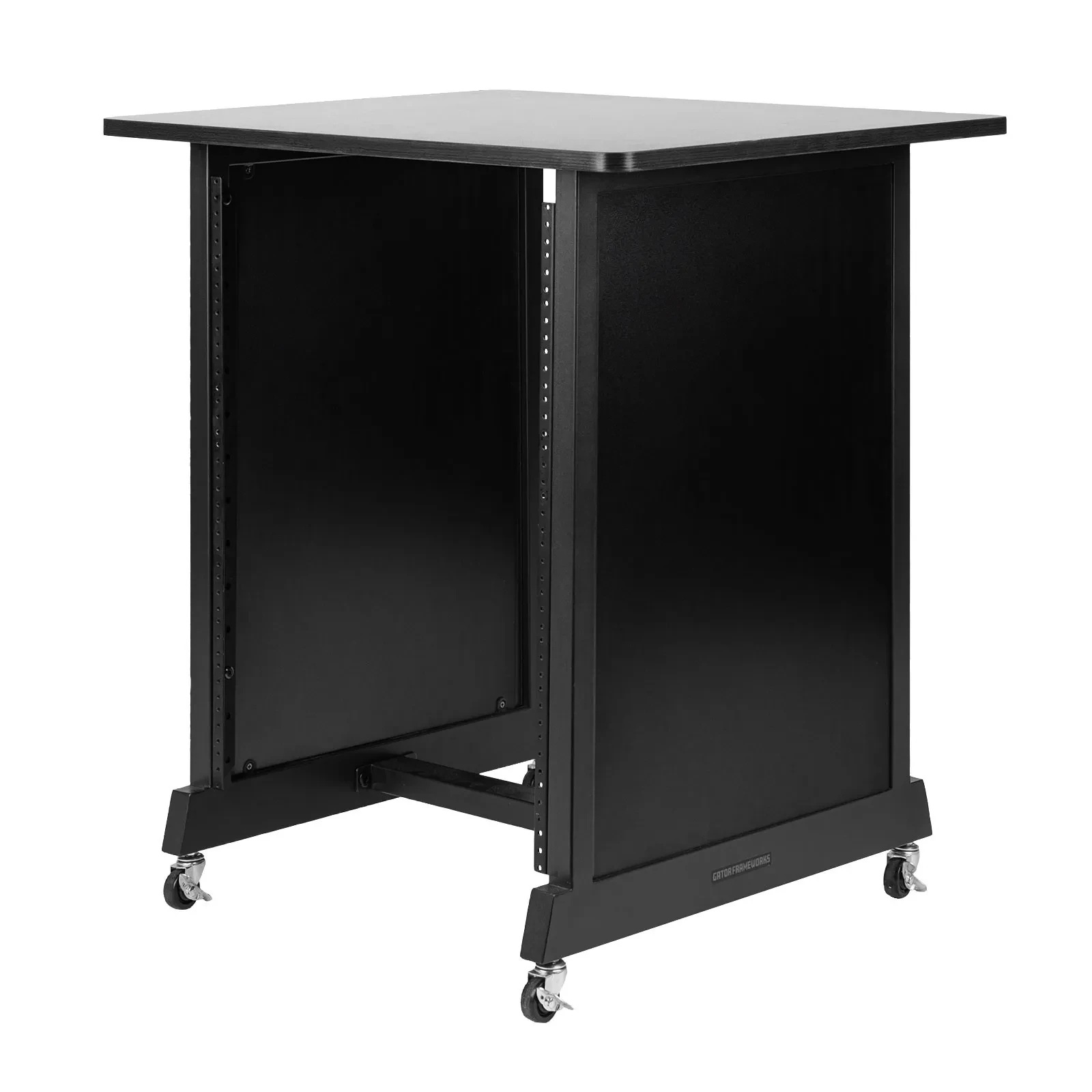 Gator Cases RI-STRK-14U-BLK 14U Wood Rack Cabinet in Black Finish idjnow