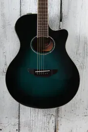Yamaha APX600 Thinline Cutaway Acoustic Electric Guitar Oriental Blue Burst