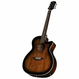 Электроакустическая гитара Luna Art Vintage Grand Auditorium CAW Acoustic-Electric Guitar, Distressed Vinta