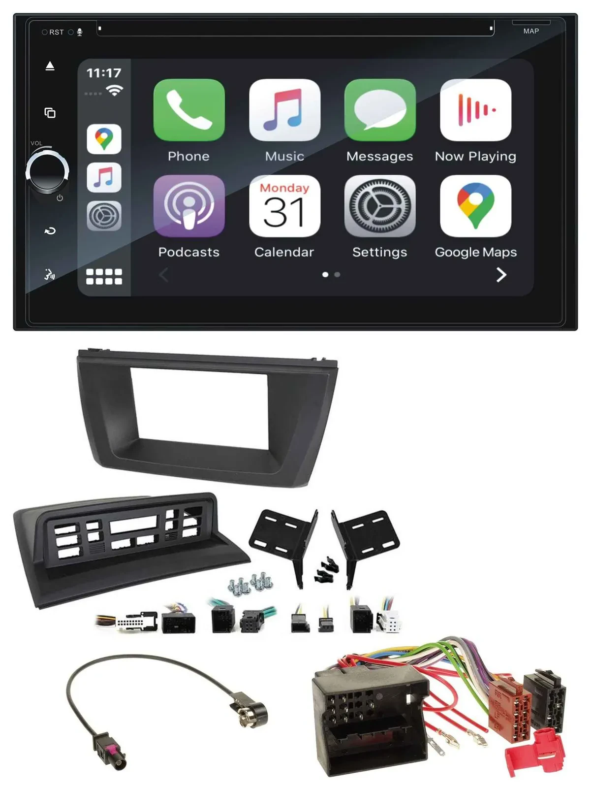 Blaupunkt 2DIN Bluetooth DAB USB DVD MP3 Autoradio für BMW X3 E83 2004-2010 mitt