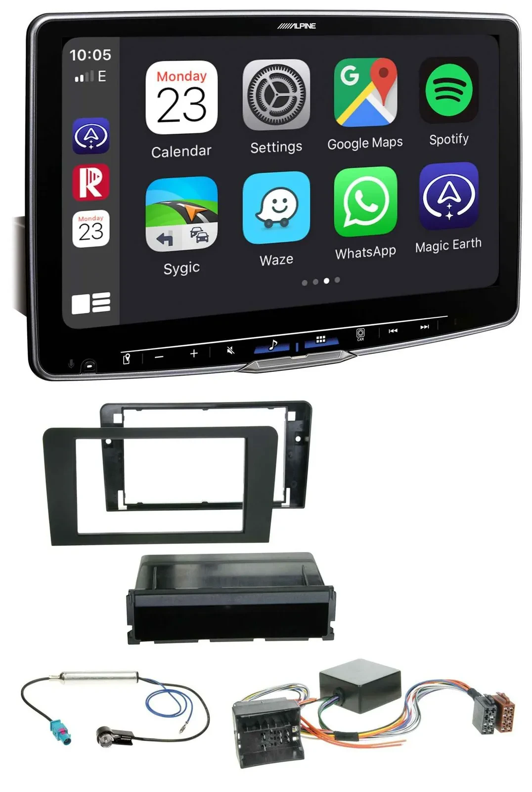 Alpine MP3 USB Bluetooth DAB Autoradio für Audi A3 8P 06-12 Symphony Infinity Ak