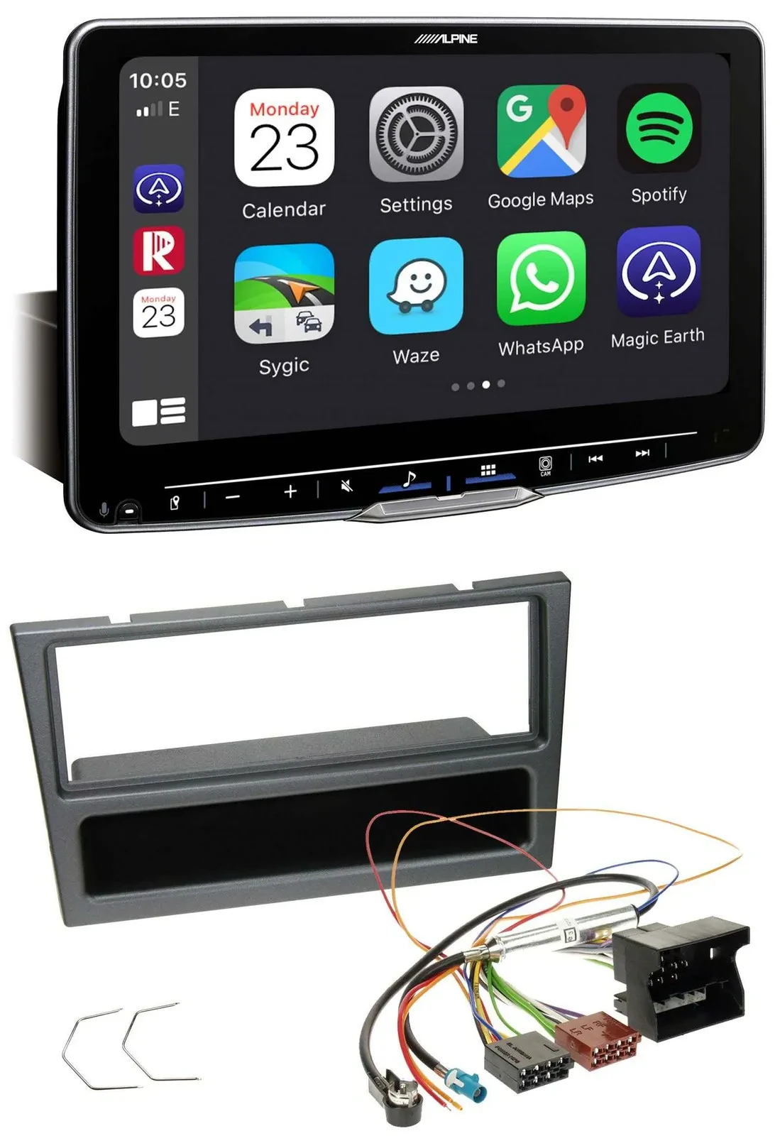 Alpine Bluetooth MP3 USB DAB Autoradio für Opel Corsa C Meriva Vectra C Signum a
