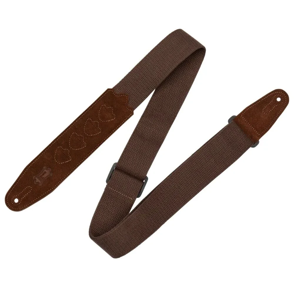 Ремень для гитары Levy's MC2PH-BRN Cotton PickPocket Brown
