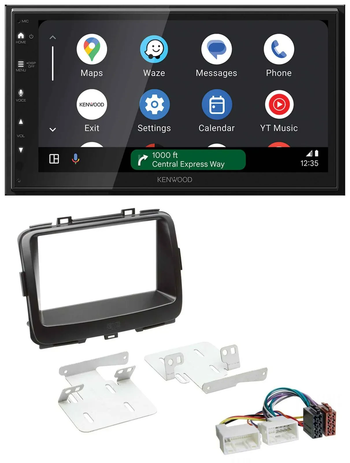 Автомагнитола Kenwood 2DIN DAB, Bluetooth, USB, MP3 для Kia Carens (RP) с 2013