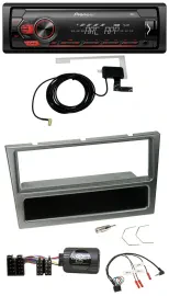 Автомагнитола Pioneer 1DIN USB DAB MP3 для Opel Corsa C (2000–2004), алюминий