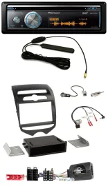 Автомагнитола для Hyundai ix20 (с 2010) Pioneer CD, USB, Bluetooth, DAB с поддержкой кнопок на руле