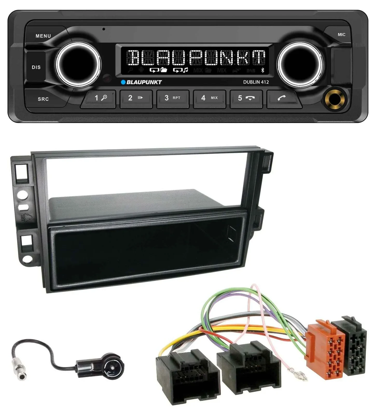Автомагнитола для Chevrolet Aveo/Epica/Captiva (2006–2011) Blaupunkt Bluetooth, USB, AUX, MP3