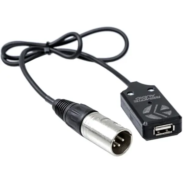 Remote Audio 2' 4-Pin XLR Male to USB Power Cable, 5VDC, 3A Max Output #CAX4MUSB