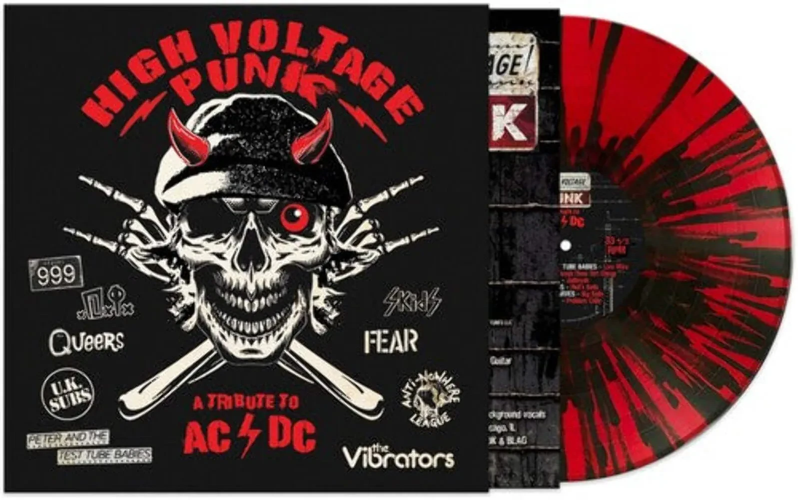 Various - A Punk Tribute To AC/DC [Red w/ Black Splatter] NEW Vinyl
