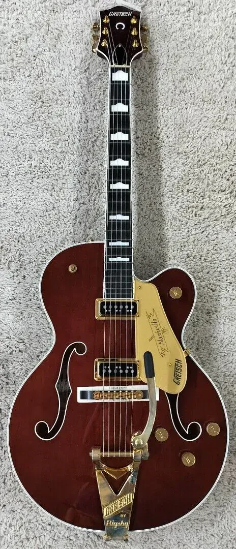 Электрогитара Gretsch G6120TG-DS Players Edition Nashville DS, Hollow Body, Walnut, с Bigsby