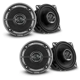 (2-Pairs) DS18 ZXI-44 100W 4" ZXI Series 2-Way Coaxial Car Speakers