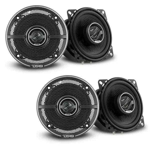 (2-Pairs) DS18 ZXI-44 100W 4" ZXI Series 2-Way Coaxial Car Speakers
