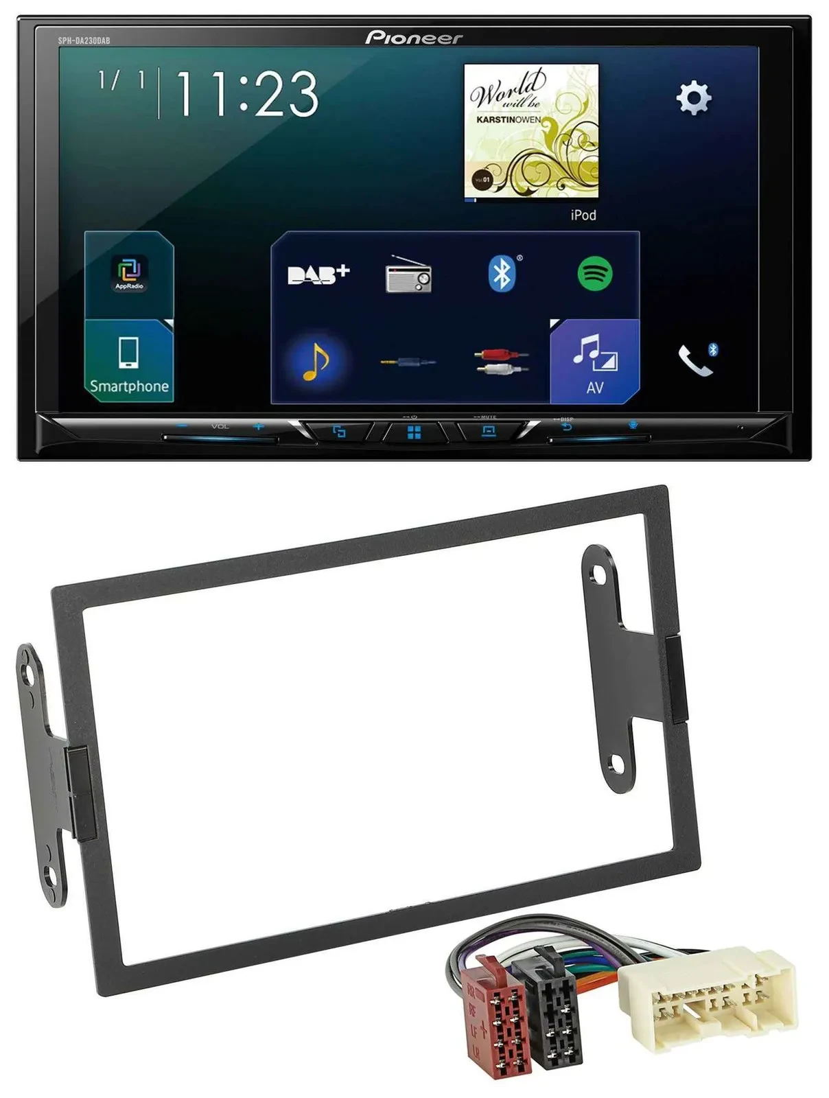 Pioneer MP3 Bluetooth USB 2DIN DAB Autoradio für Nissan Xterra 2000-2004