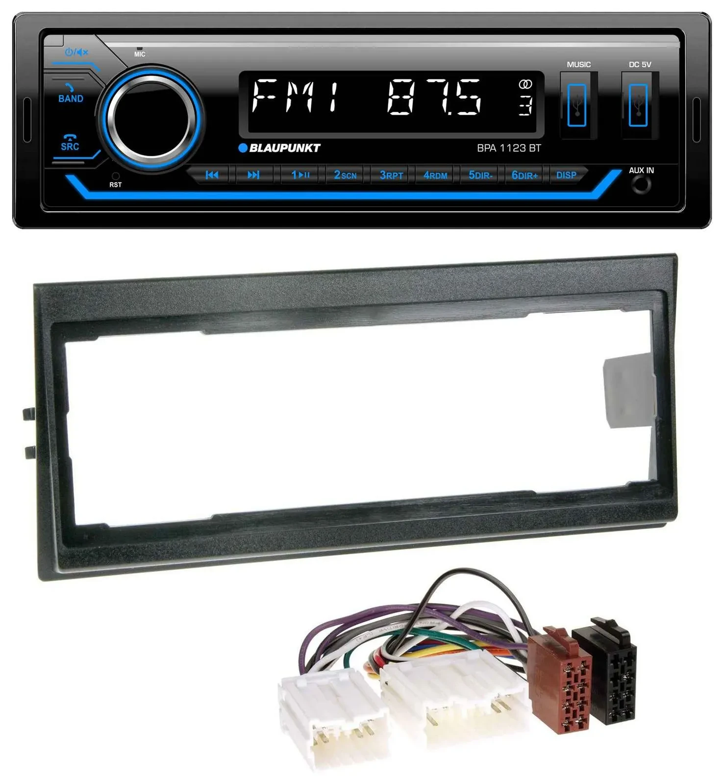 Blaupunkt MP3 Bluetooth USB AUX Autoradio für Volvo 940, 960, S40 (bis 2000)
