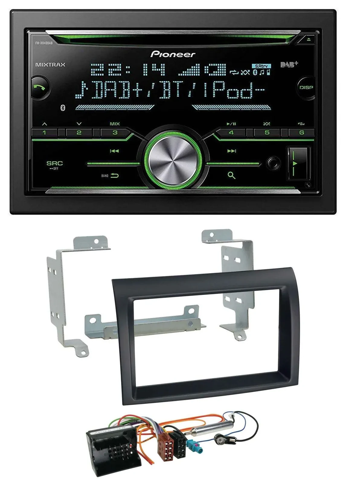 Автомагнитола Pioneer 2-DIN, Bluetooth, DAB, USB, CD для Citroen Jumper (2006–2011)