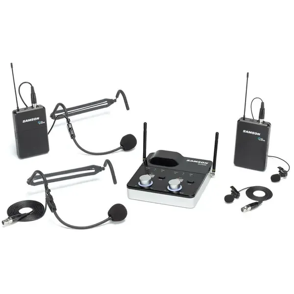 Микрофонная радиосистема Samson Concert 288m Presentation Dual-Ch Wireless Mic System, K Band: 470-494MHz